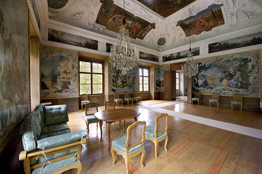 Castle Eggenberg - Garden Room, museum, castle, room, interior HD wallpaper
