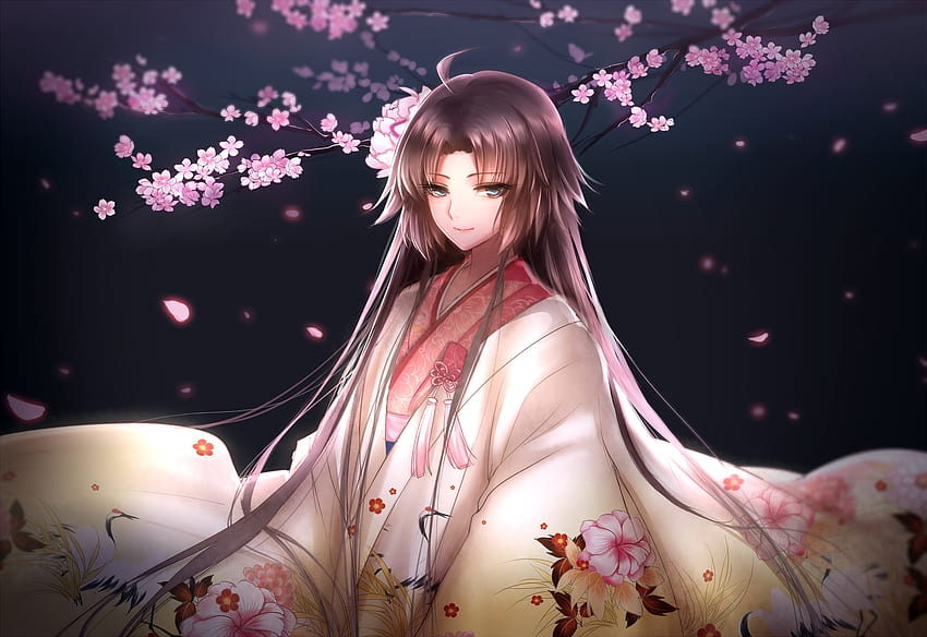 Beautiful kimono japanese anime girl HD wallpapers  Pxfuel