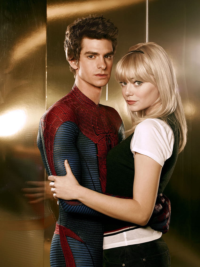 emma stone andrew garfield o incrível homem aranha bate s do filme Alta qualidade, alta definição, Emma Stone Spiderman Papel de parede de celular HD