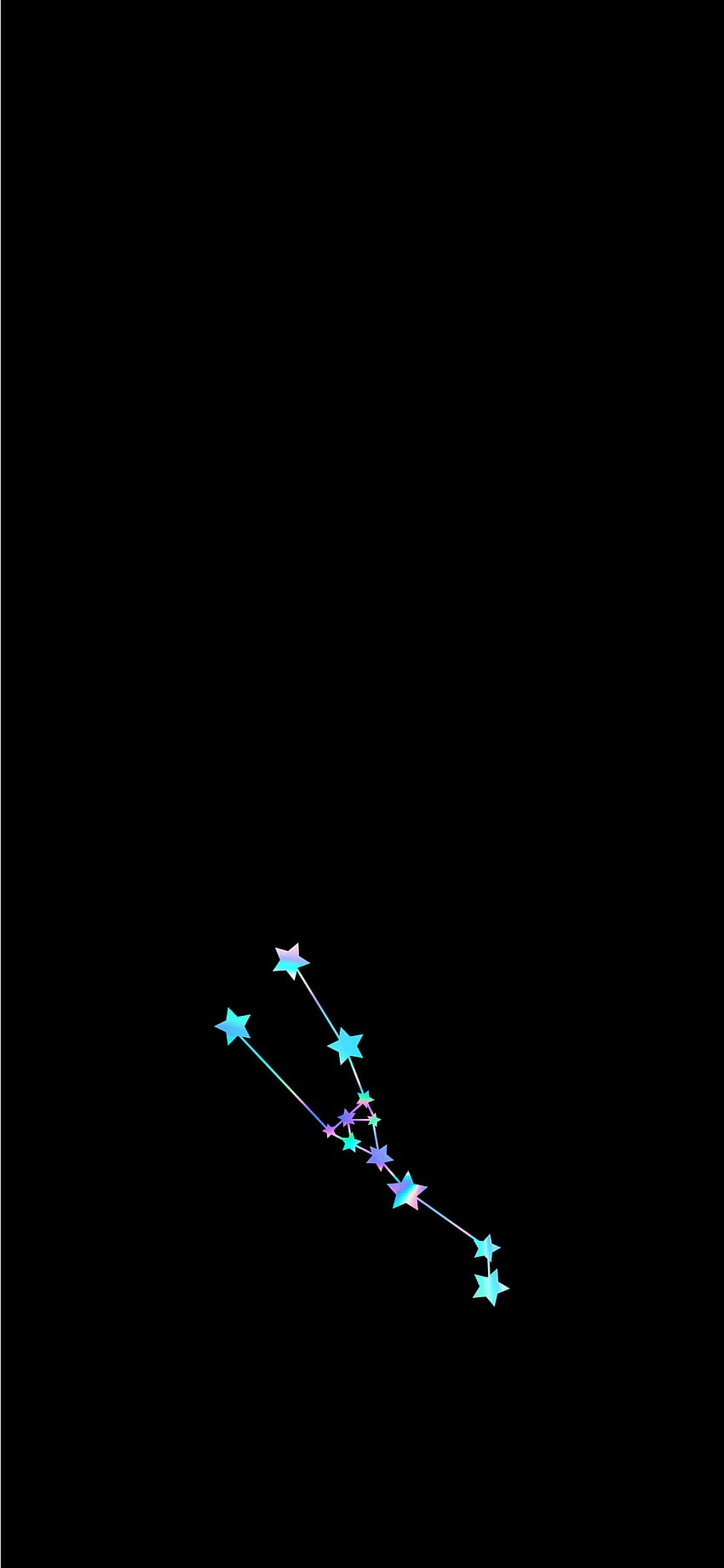 Irisierendes Stier-iPhone. Stier, Stierkonstellation, iPhone, niedlicher Stier HD-Handy-Hintergrundbild