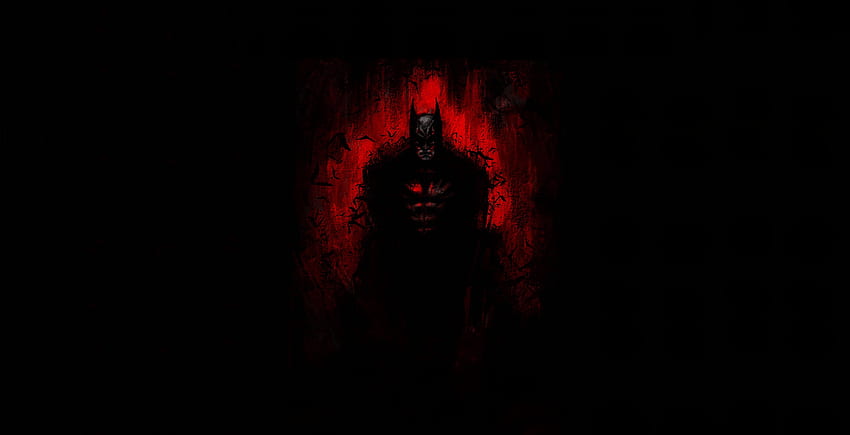 Dark, artwork, batman, minimal, dc comics HD тапет