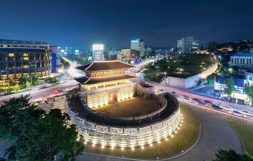 Seoul South Korea, Night City Korean HD wallpaper