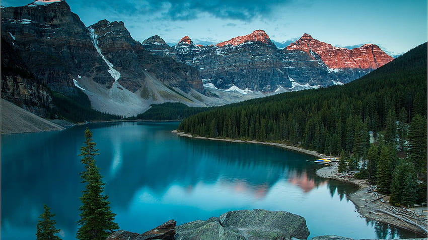 Download Wallpaper 1920x1080 Canada Lake Transparent Water Bottom  Mountains Cool Freshness Purity   Mountain wallpaper Scenic pictures  Scenery wallpaper