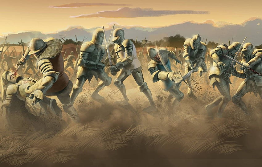 battlefield, sword, armor, war, dead, ken, blade, death, warrior, knight, anarmor for , section фантастика HD wallpaper