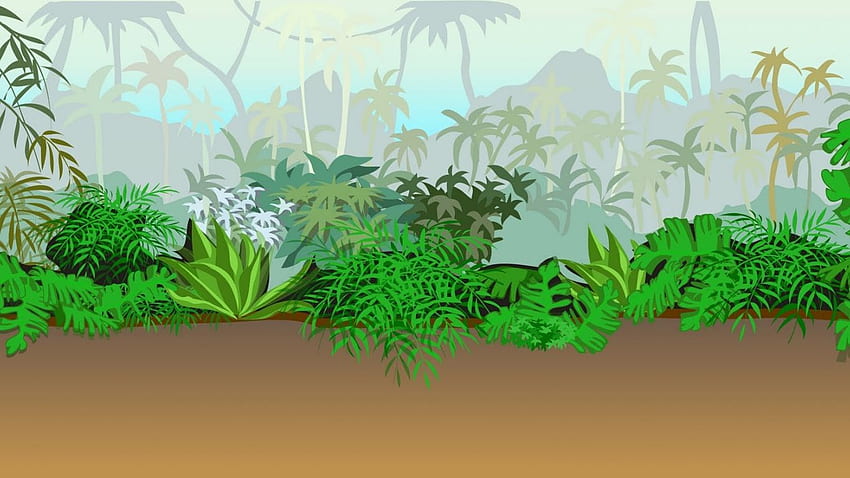 Dschungel Szene Clipart