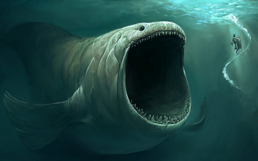 멸종된 무서운 바다 생물, 무서운 수중 HD 월페이퍼
