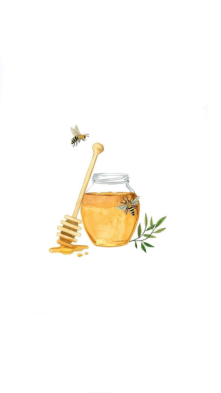 Bee art, iPhone background, Cute Bee HD phone wallpaper