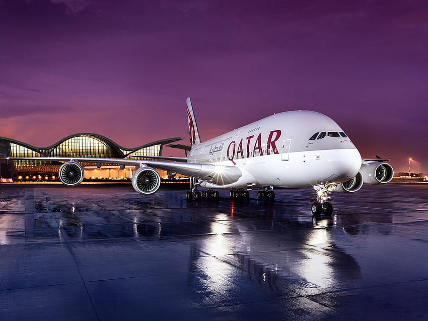 Qatar Airways, Qatar Airways-Logo HD-Hintergrundbild
