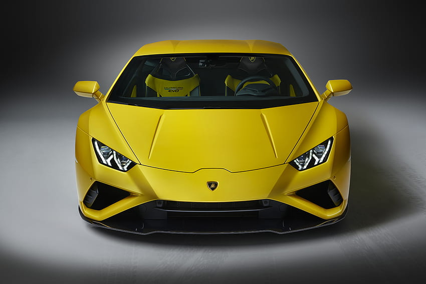 Samochód, Lamborghini Huracan EVO, żółty samochód Tapeta HD