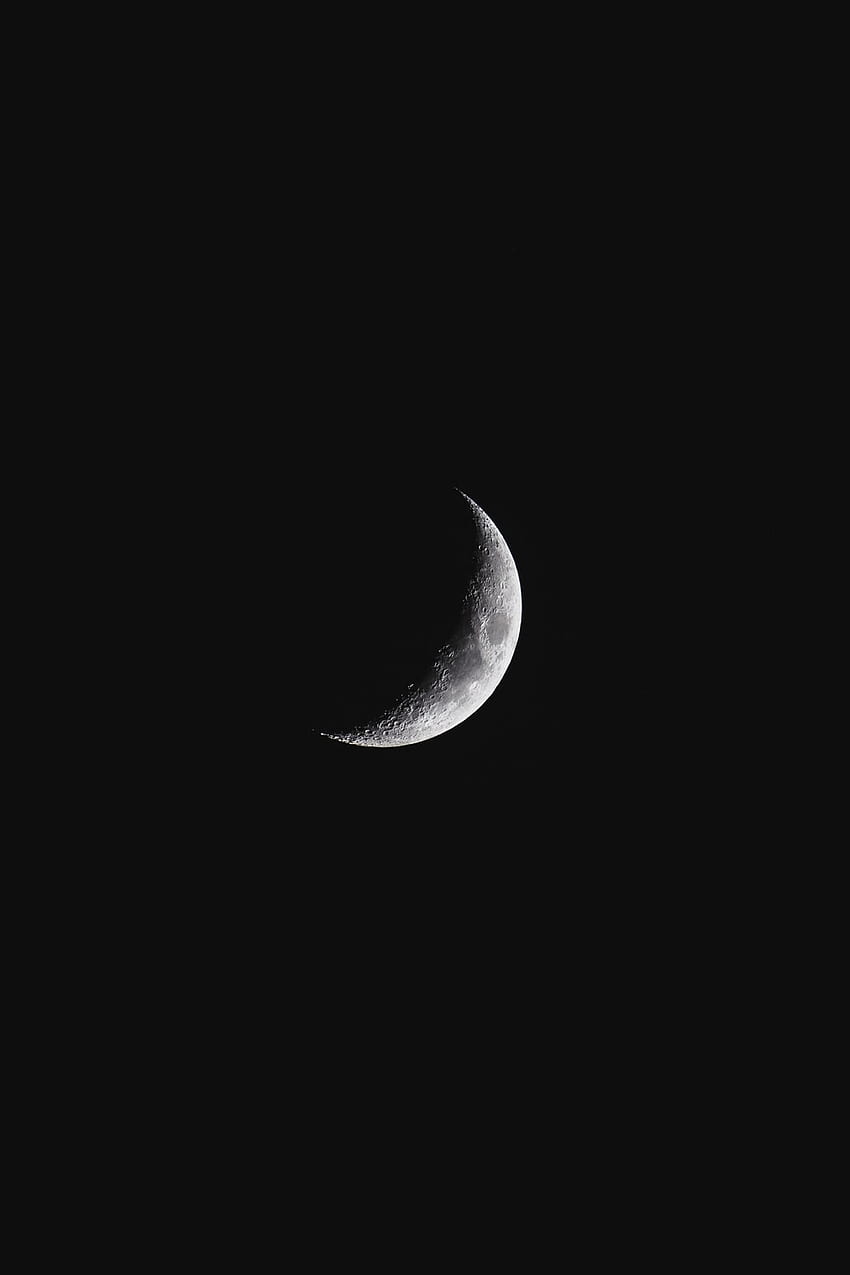Lua Crescente, Meia-Lua Escura Papel de parede de celular HD