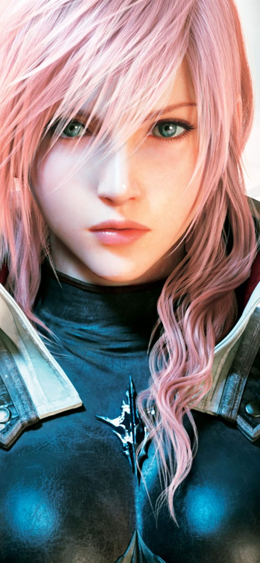 Lightning Returns: Final Fantasy XIII, Mädchen mit schönen rosa Haaren IPhone 11 XR, Hintergrund HD-Handy-Hintergrundbild