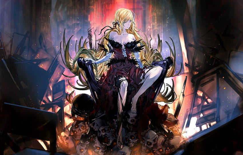 Anime Vampire Girl, Vampire Art HD wallpaper