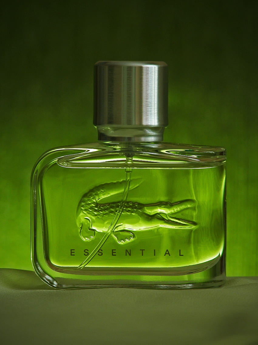 Butelka zapachowa Lacoste Essential · Zapas, Butelka perfum Tapeta na telefon HD