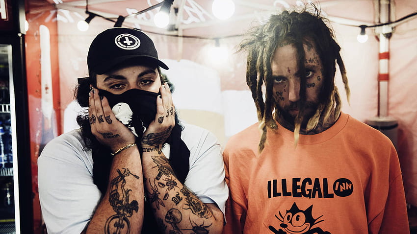 Skeletal Crim and Ruby from Uicideboy with Tattoos  Creative Fabrica