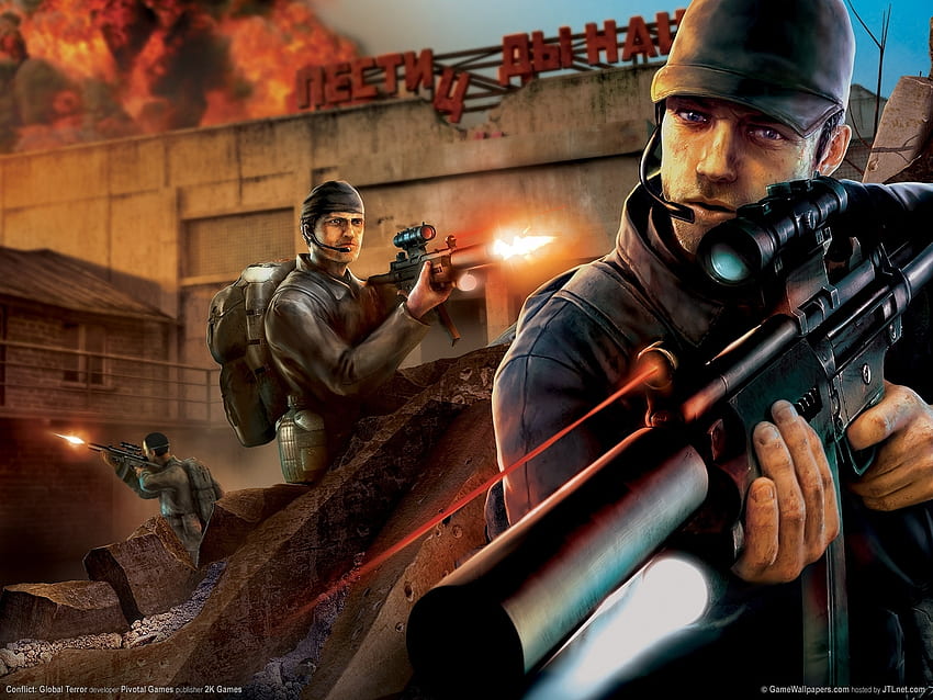 Spiele, Männer, Konflikt: Globaler Terror HD-Hintergrundbild