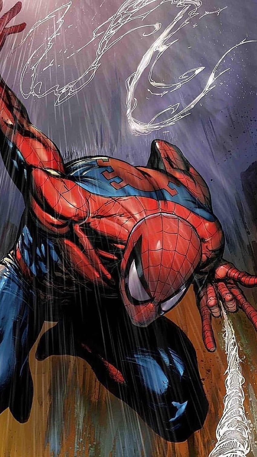 Cómic de Spiderman, Cómic de dibujos animados fondo de pantalla del teléfono