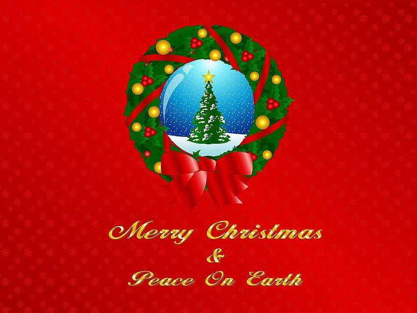 Christmas wreath, ornament, christmas, wreath, red HD wallpaper