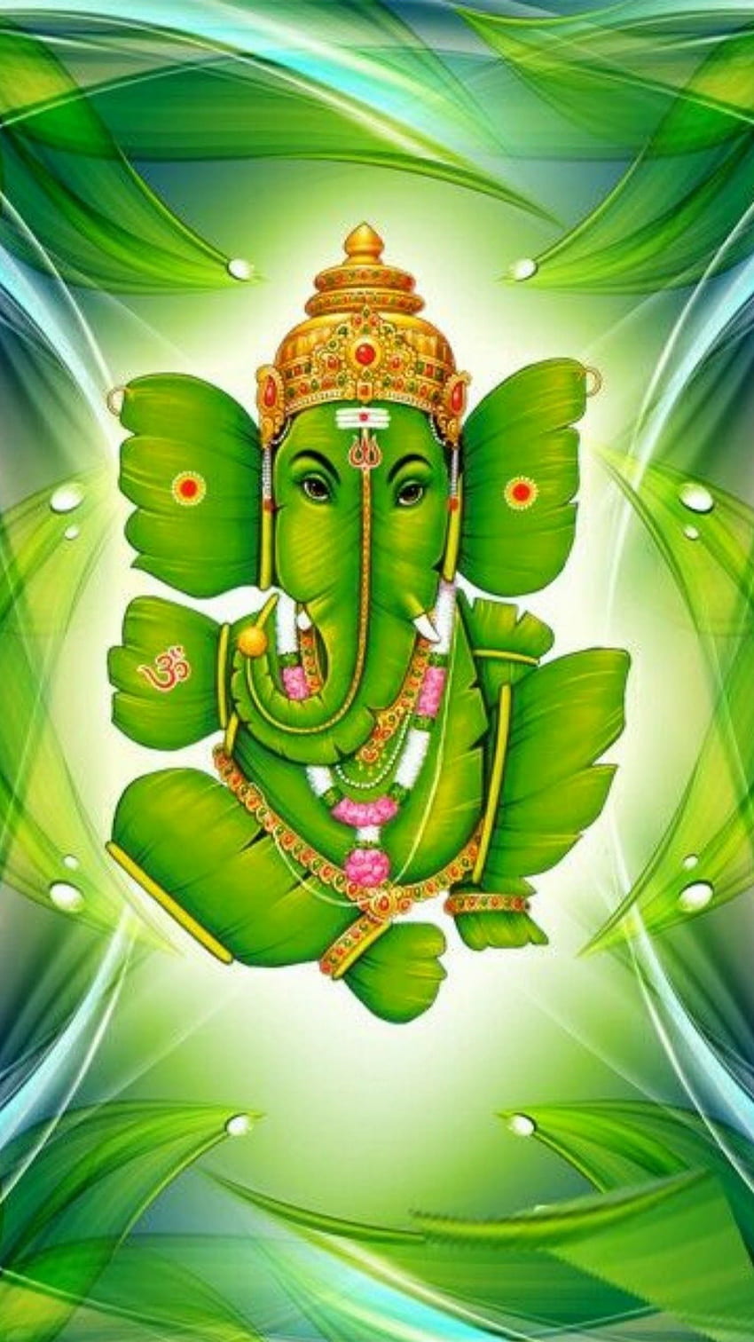 God Ganesh, Leaf Vinayagar, Ganeshji HD phone wallpaper | Pxfuel