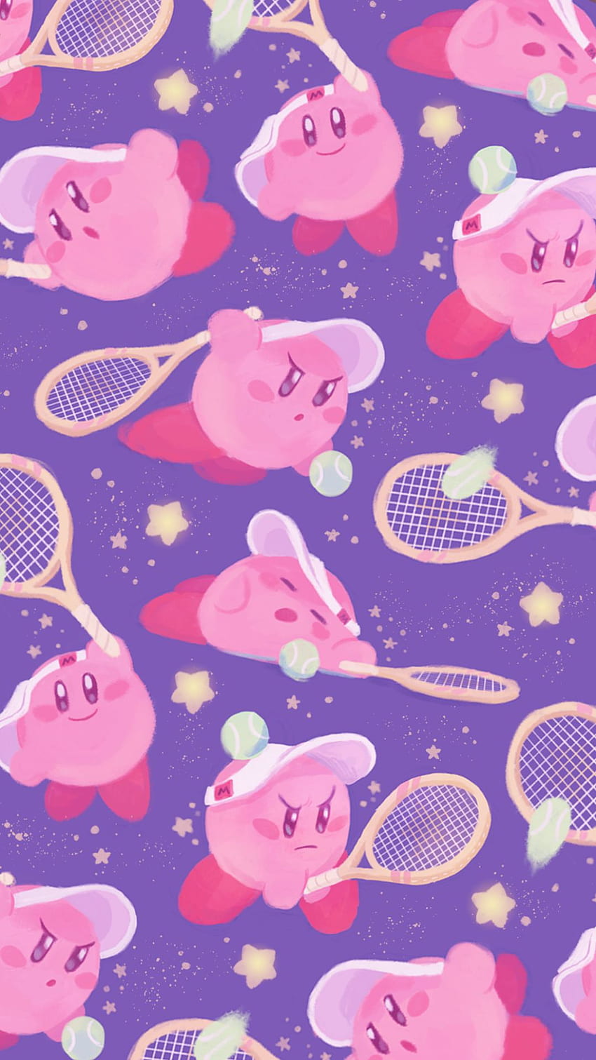 Kirby — 35 najlepszych tła Kirby, fioletowy Kirby Tapeta na telefon HD