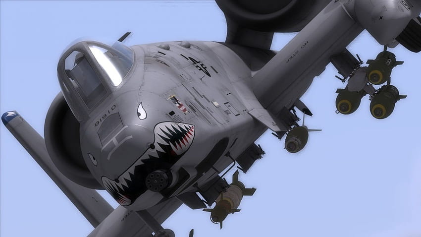A 10 Bomber Jet Fighter Bomb เครื่องบินทหาร A-10 Warthog วอลล์เปเปอร์ HD