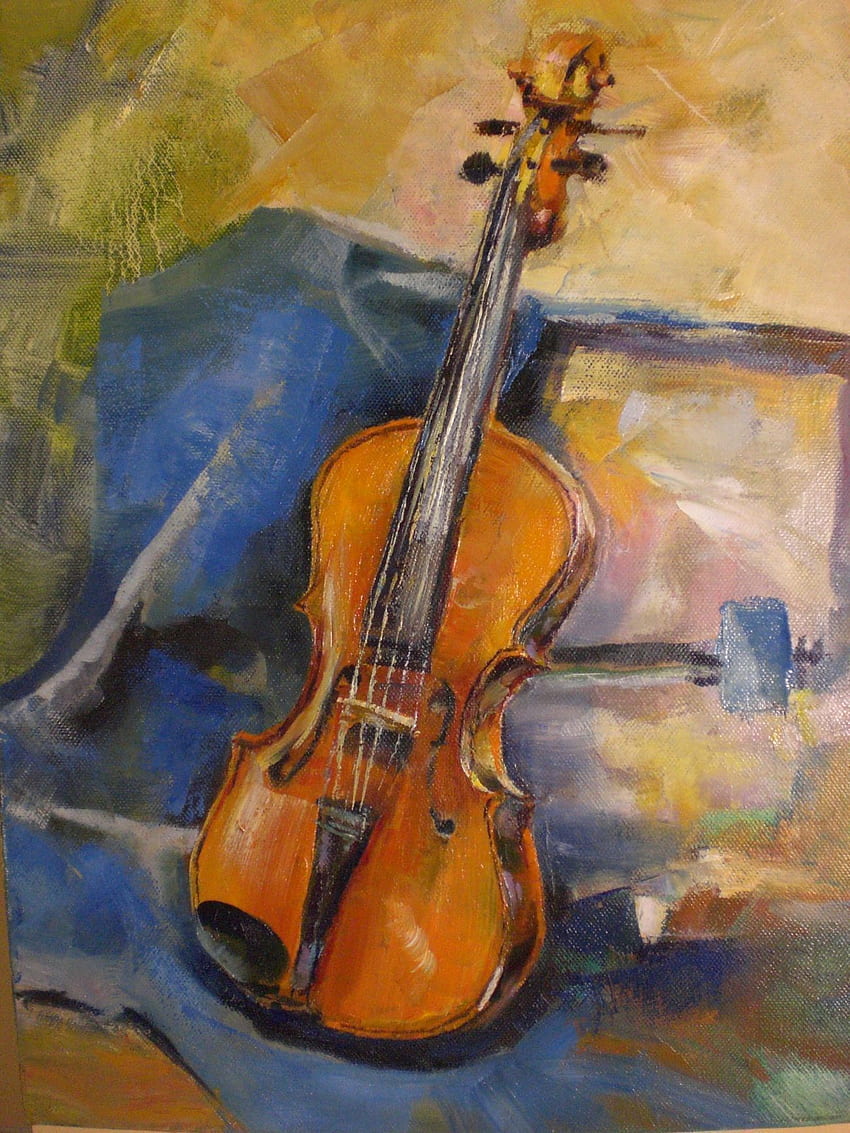 Viola. Violin art, Fruit painting, Painting HD phone wallpaper