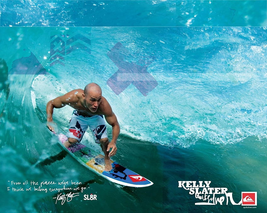Kelly Slater, Quicksilver Surfing HD wallpaper