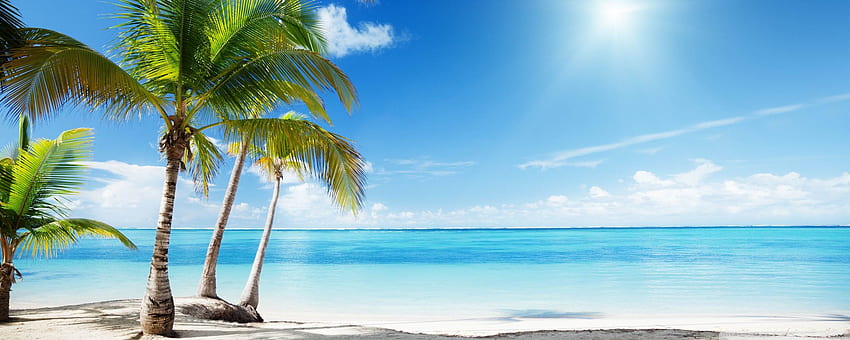 Tropisches Strandparadies - Tropischer Strand - & Hintergrund, Strandparadies Sonnenuntergang HD-Hintergrundbild