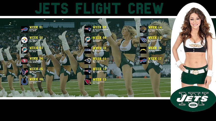 Animadora de los New York Jets, fútbol, ​​2012, 10, 16 fondo de pantalla