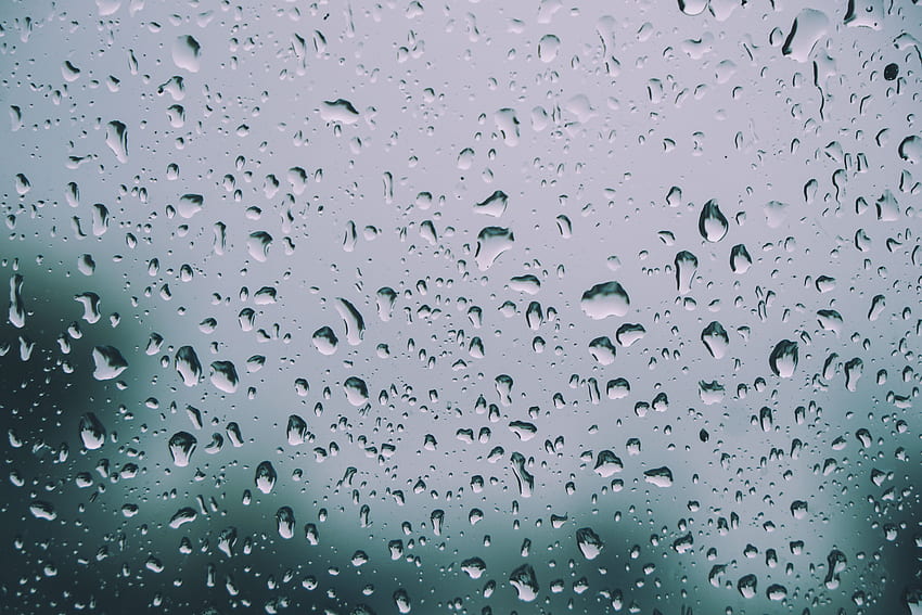 Rain, Drops, Macro, Moisture, Glass, Window HD wallpaper