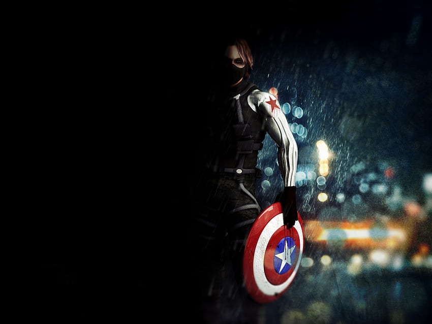 Bucky Barnes, Captain America: The Winter Soldier, movie, artwork HD wallpaper