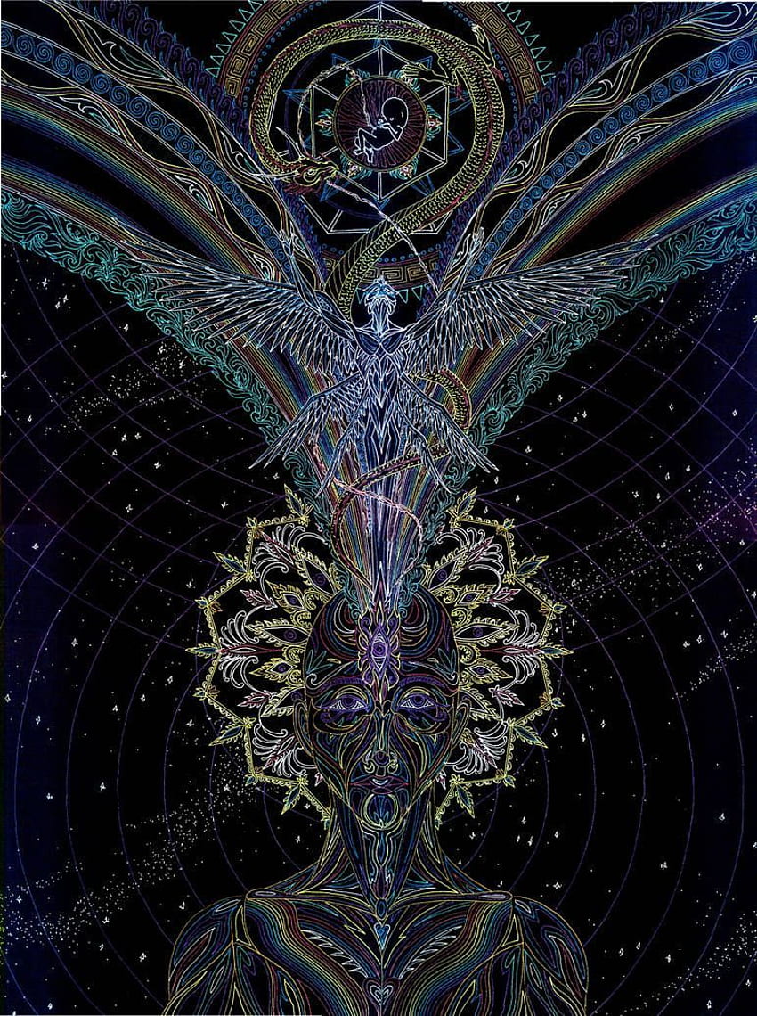The Birth of Consciousness - Enlightenment by Lakandiwa. Sacred geometry art, Spiritual art, Consciousness art HD phone wallpaper