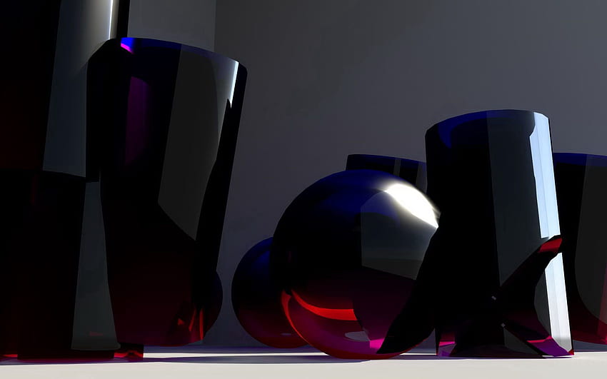 3D, Form, Glass, Forms HD wallpaper