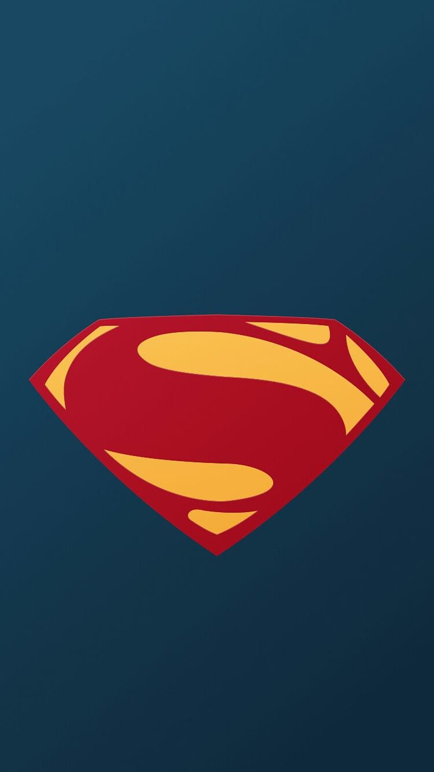 Hombre de Acero. Superhombre , DC comics , logotipo de Superman fondo de pantalla del teléfono