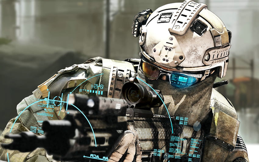 Ghost Recon Future Soldier 2012, militare del futuro Sfondo HD