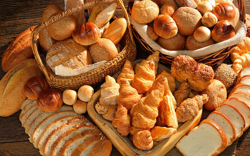 パン、穀物、食品、小麦 高画質の壁紙