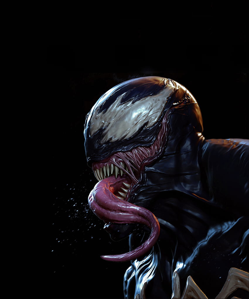 Creepy and dark, villain, venom, art HD phone wallpaper