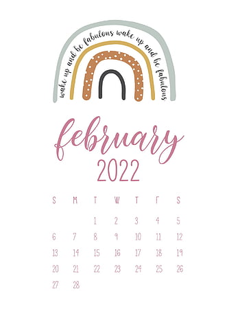 february 2022 cute calendar