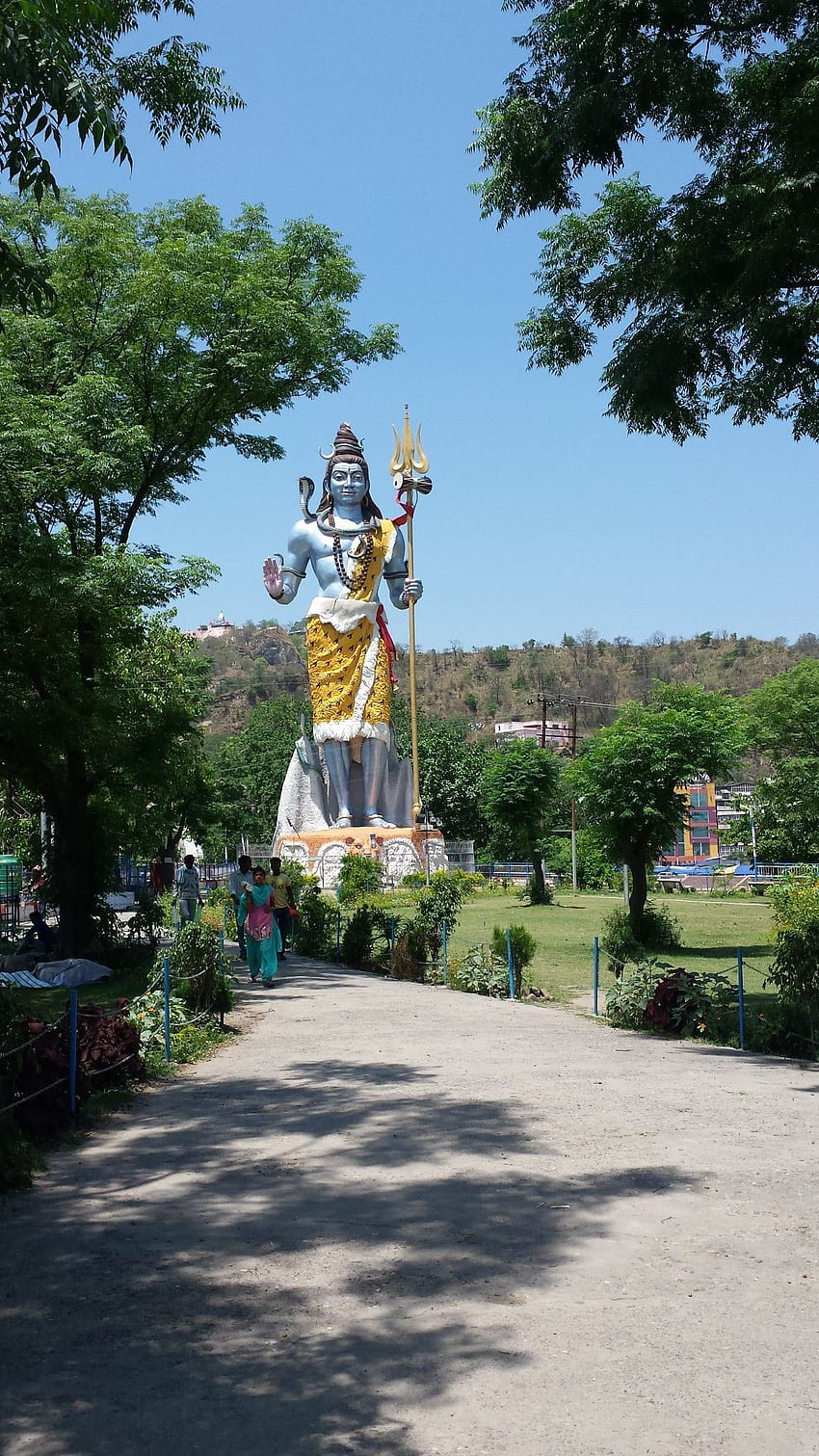 Статуя на Шива Харидвар HD тапет за телефон