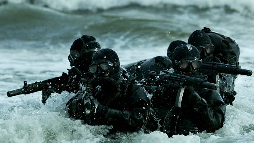Navy Seals, altro, militari, persone, oceano Sfondo HD