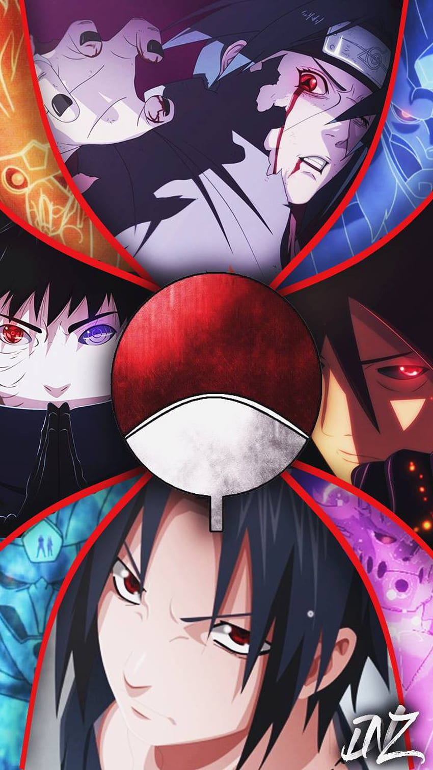 Logo do clã Uchiha 4K baixar papel de parede