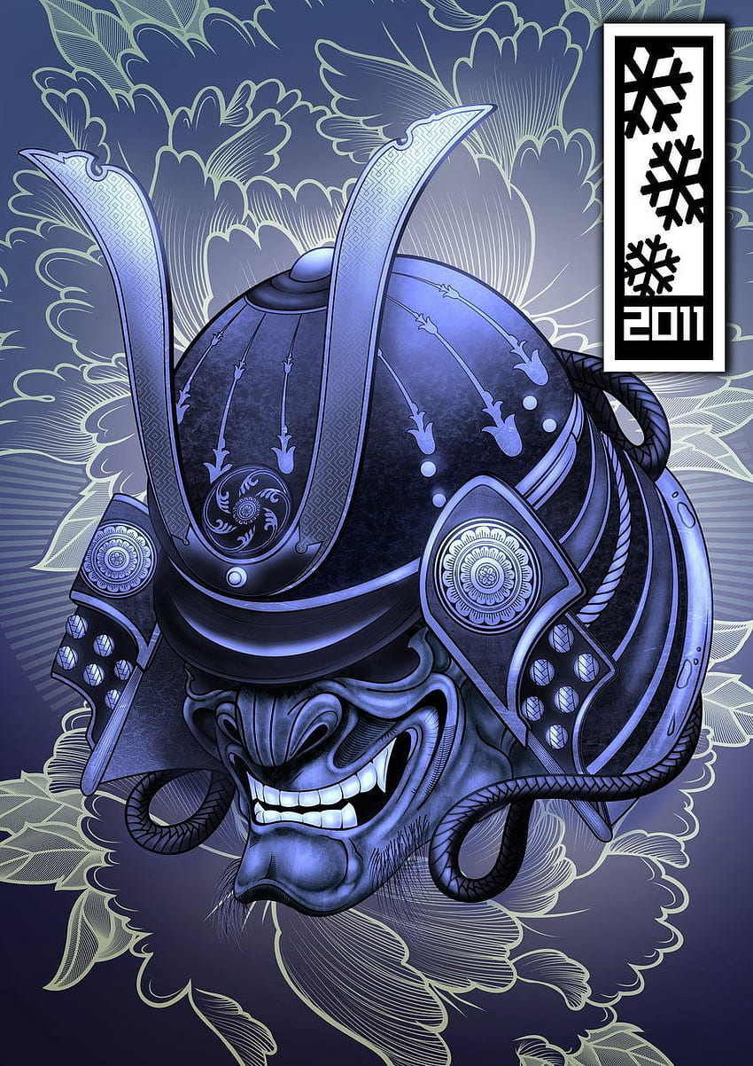 preferiti maschera oni, Samurai Demon Mask Sfondo del telefono HD