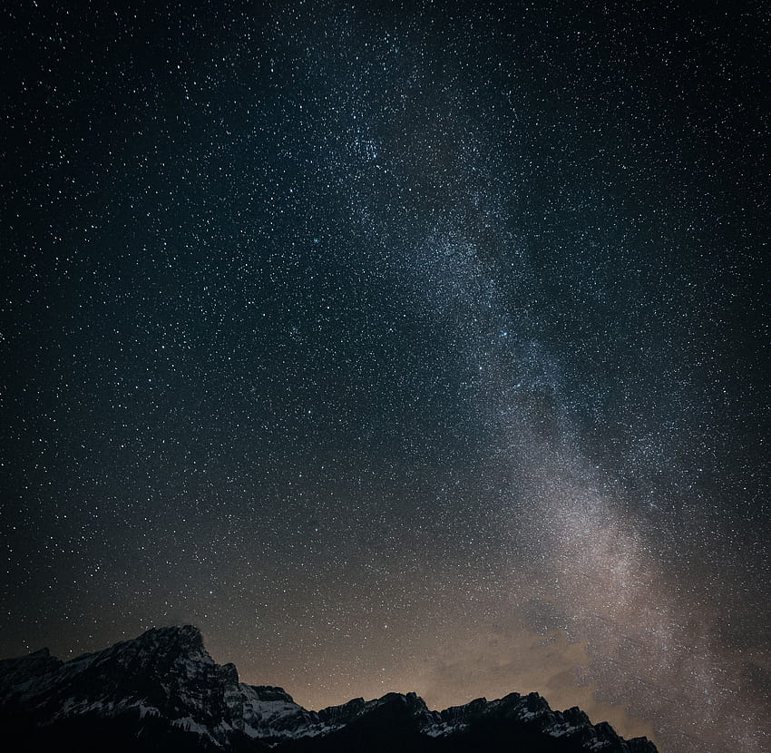 우주, 산, 별이 빛나는 하늘, 은하수 HD 월페이퍼