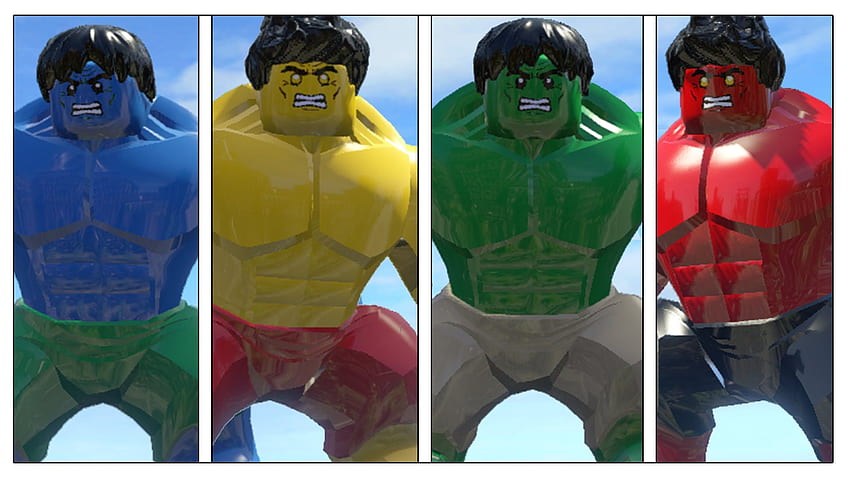 Blue Hulk Vs Hulk(Transformation)Vs Yellow Hulk Vs Red Hulk - Lego HD  wallpaper | Pxfuel