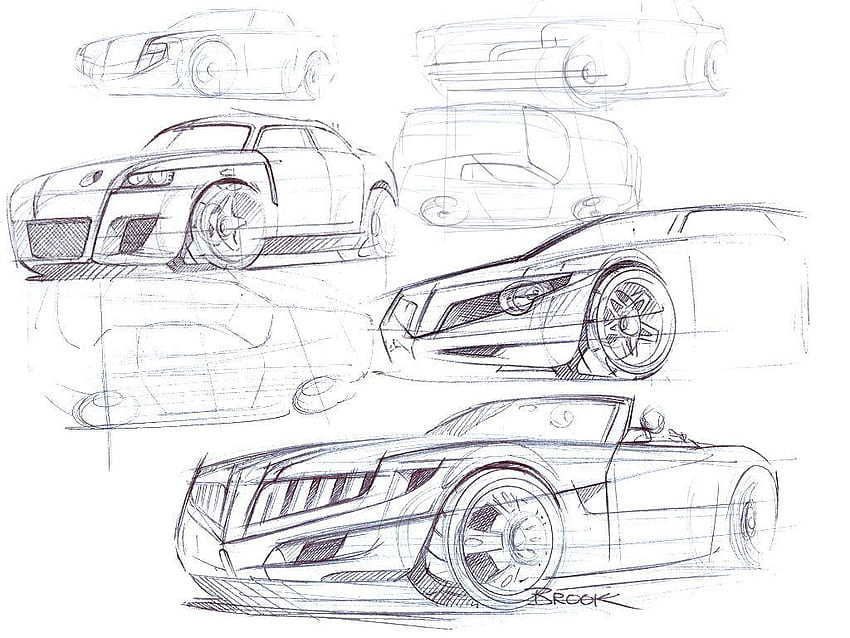 Araba sktech- konsept arabalar. Eskizler, Araba taslağı, Karikatür araba çizimi HD duvar kağıdı