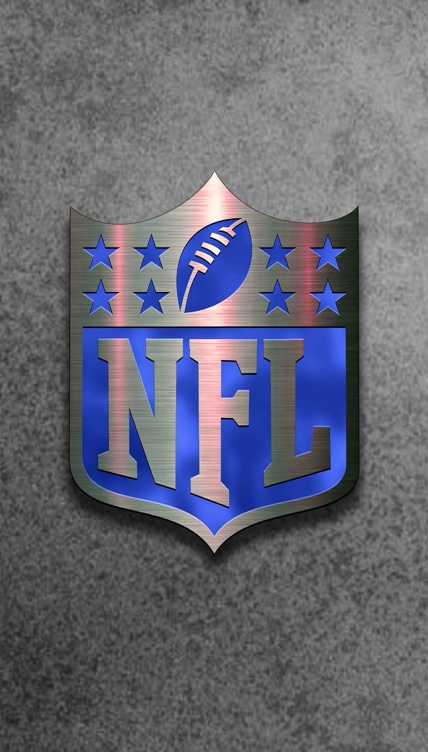 Logotipo da NFL (Metal). Logo Nfl, logos times Nfl, Nfl, Logotipo NFL iPhone Papel de parede de celular HD