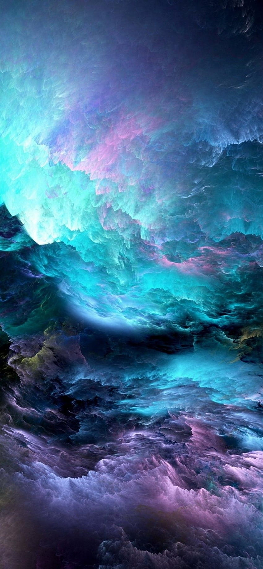 Colorful Nebula, Psychedelic, Galaxy HD phone wallpaper