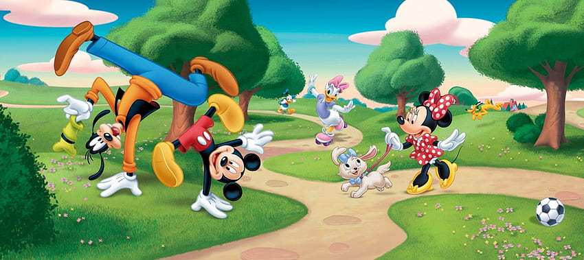 Wall mural Disney Mickey Mouse Goofy Minnie Daisy, Vintage Goofy HD wallpaper