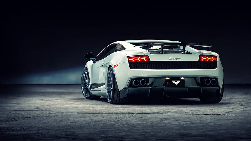 Weißer Lamborghini Gallardo Luxury FullWpp - Full HD-Hintergrundbild