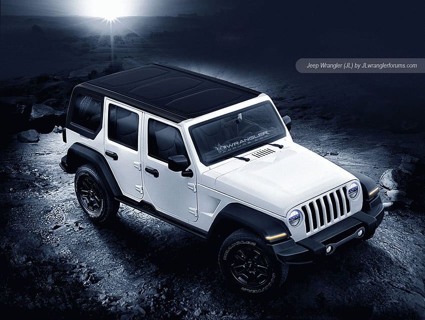 blanco levantado jeep wrangler sahara