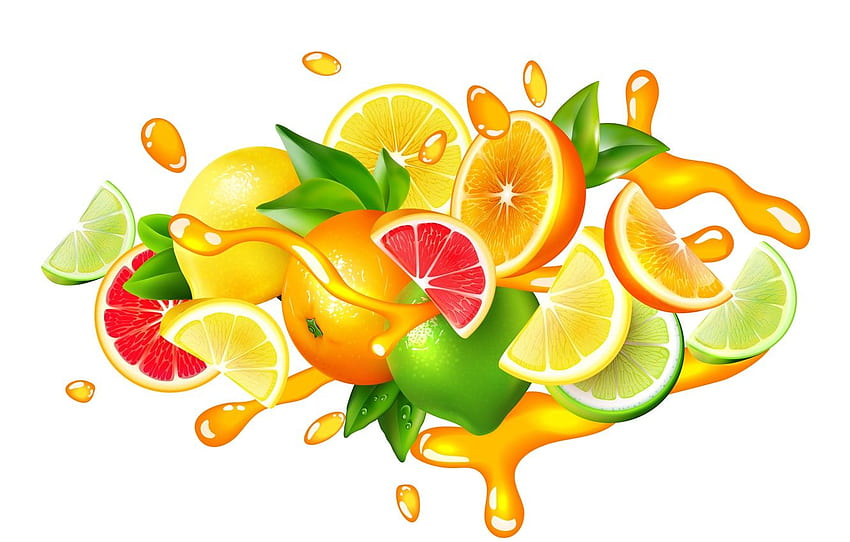 Fruit Juice, Fruit Splash HD wallpaper